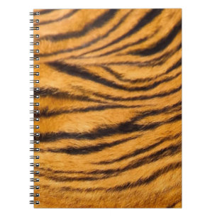 Tiger Stripes Fur Black and Orange Personalise it Notebook