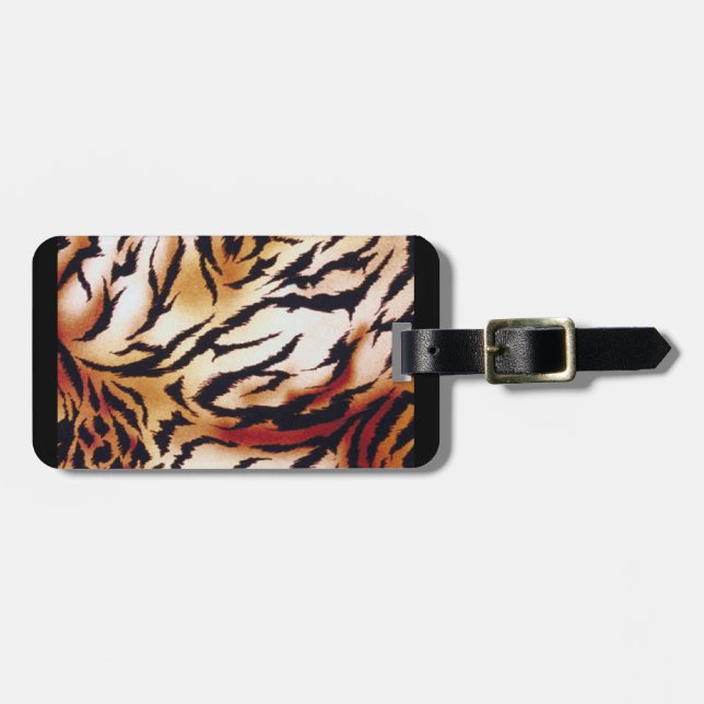 TIGER STRIPES LUGGAGE TAG (Front Horizontal)