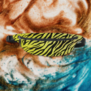 Tiger Stripes on Yellow – Fierce Animal Print Bum Bags