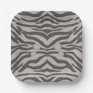 Tiger stripes paper plate