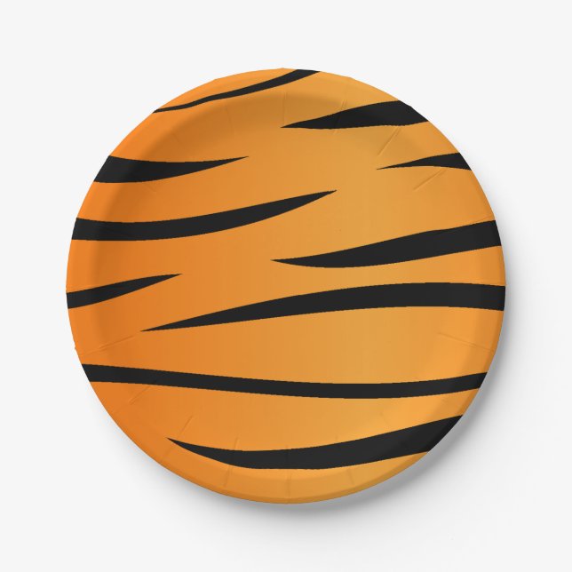 Tiger Stripes Paper Plate (Front)