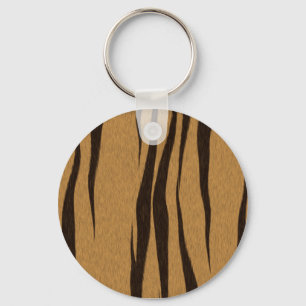 Tiger Stripes Pattern Key Ring