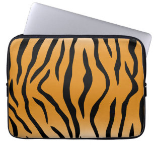 Tiger stripes pattern laptop sleeve