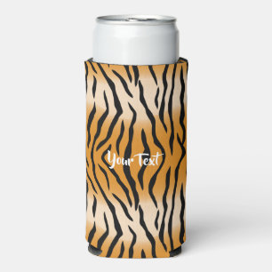Tiger Stripes Pattern Seltzer Can Cooler