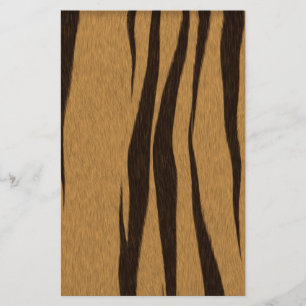 Tiger Stripes Pattern Stationery