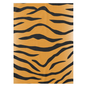 Tiger stripes pattern tablecloth