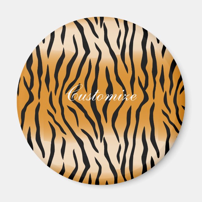 Tiger Stripes Pattern Thunder_Cove Magnet (Front)