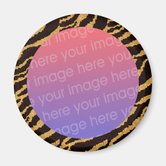 tiger stripes photo frame magnet