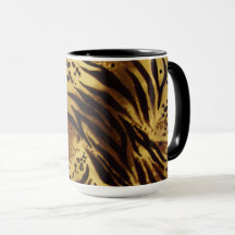 Tiger Stripes Safari Print Coffee Mug