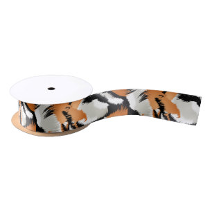 Tiger stripes satin ribbon