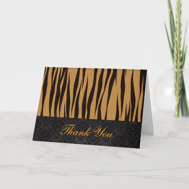 Tiger Stripes Thank You Card (Front)