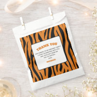 Tiger Stripes WILD ONE 1st Birthday Thank You 