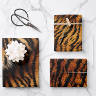 Tiger Stripes Wrapping Paper Sheet