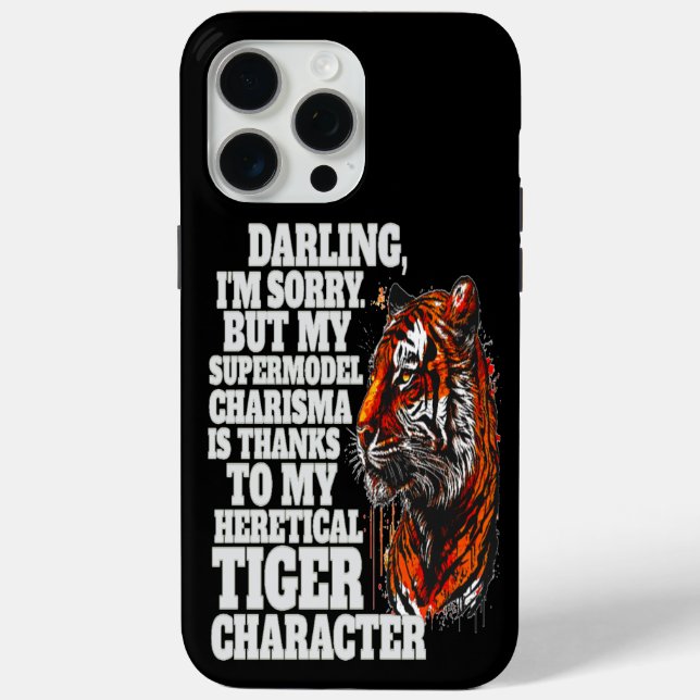 Tiger Supermodel iPhone / iPad case (Back)