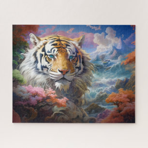 Tiger Surreal Landscape Fantasy Art Jigsaw Puzzle