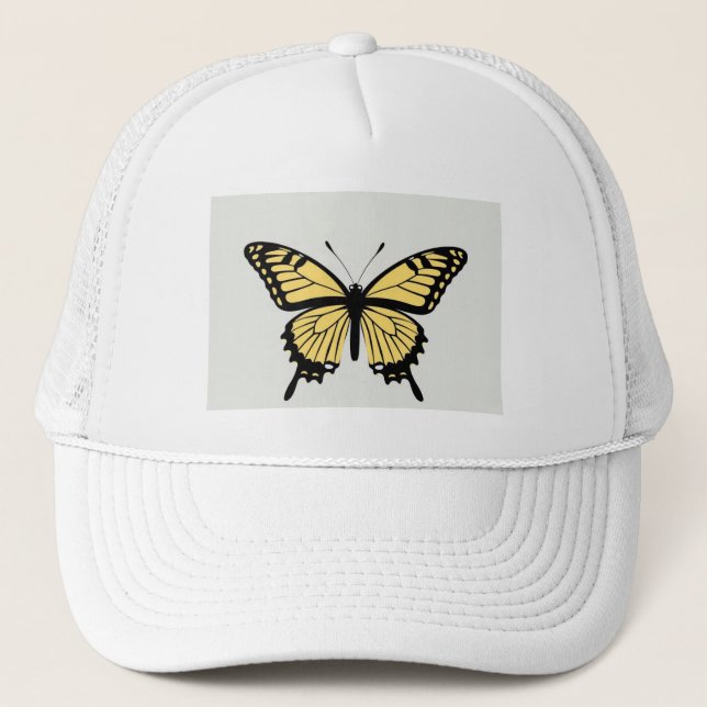 Tiger Swallow Tail Butterfly Trucker Hat (Front)