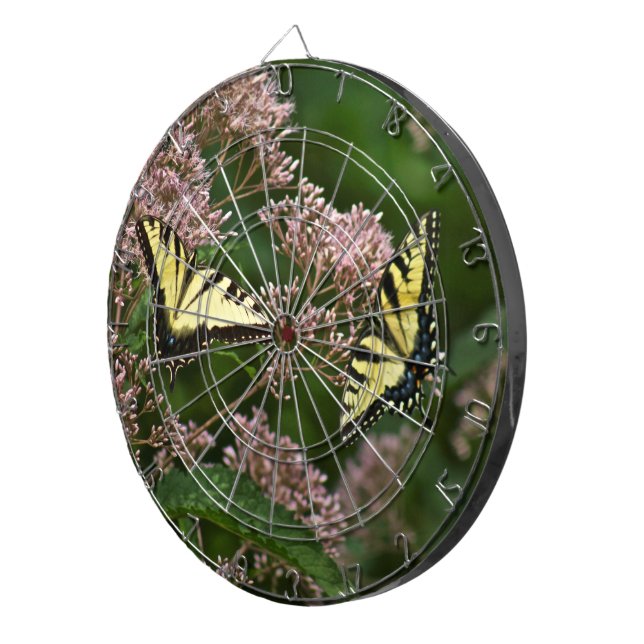 Tiger Swallowtail Butterflies on Joe Pye Weed Dartboard (Front Right)