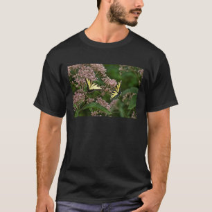 Tiger Swallowtail Butterflies on Joe Pye Weed T-Shirt