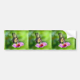 Tiger Swallowtail Butterfly Bumper Sticker