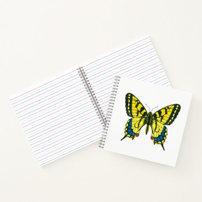 Tiger swallowtail butterfly notebook (Inside)