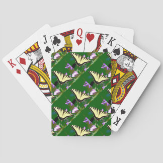 Tiger Swallowtail Butterfly on Wild Flowers Playing Cards