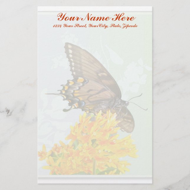 Tiger Swallowtail Butterfly (Papilio glaucas) Item Stationery (Front)