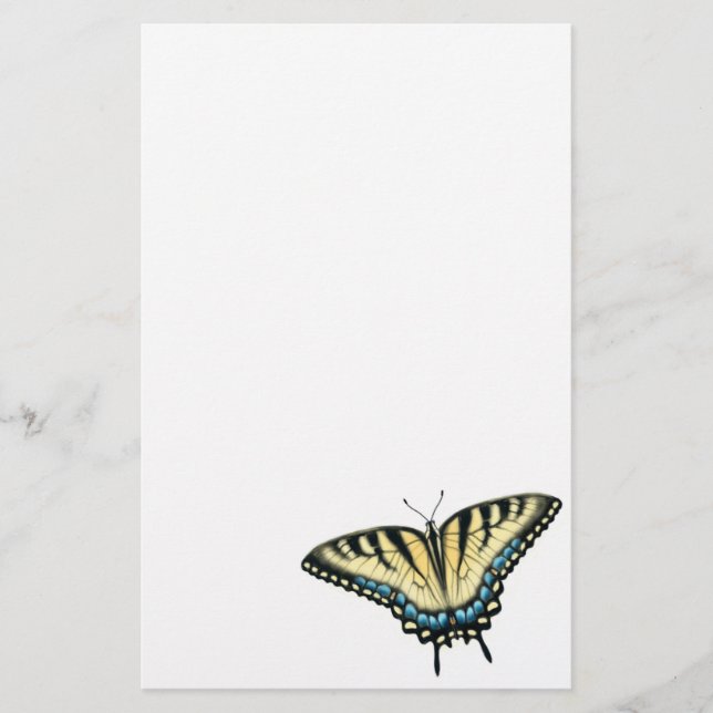 Tiger Swallowtail Butterfly Stationery (Front)