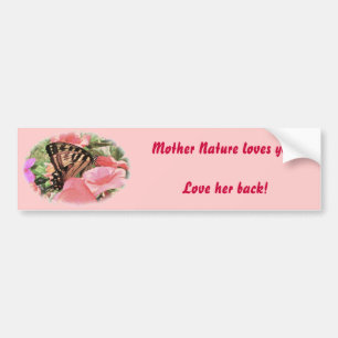 Tiger Swallowtail Love Nature Bumper Sticker
