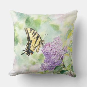 "Tiger Swallowtail on Lilac"  Cushion