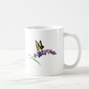 Tiger Swallowtail on Purple Butterfly Bush Coffee Mug