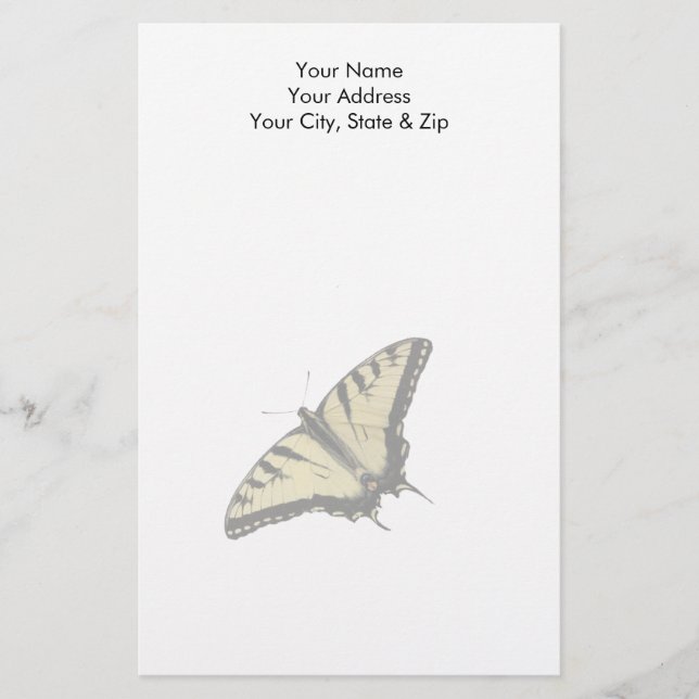 Tiger Swallowtail Stationery (Front)