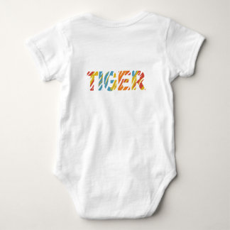 Tiger t-shirt for baby bodysuit