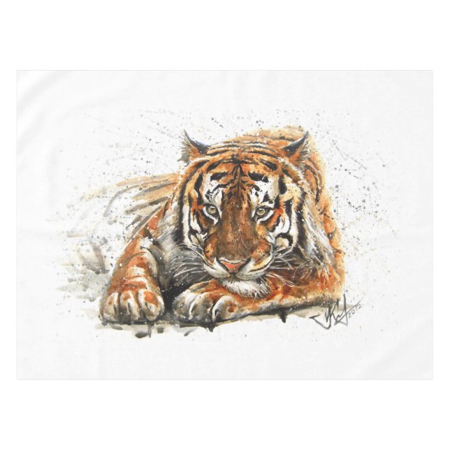 Tiger Tablecloth (Front (Horizontal))