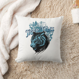 Tiger Tales Throw Pillow