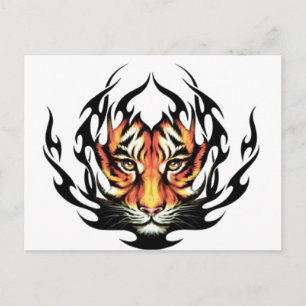 Tiger Tattoo Postcard