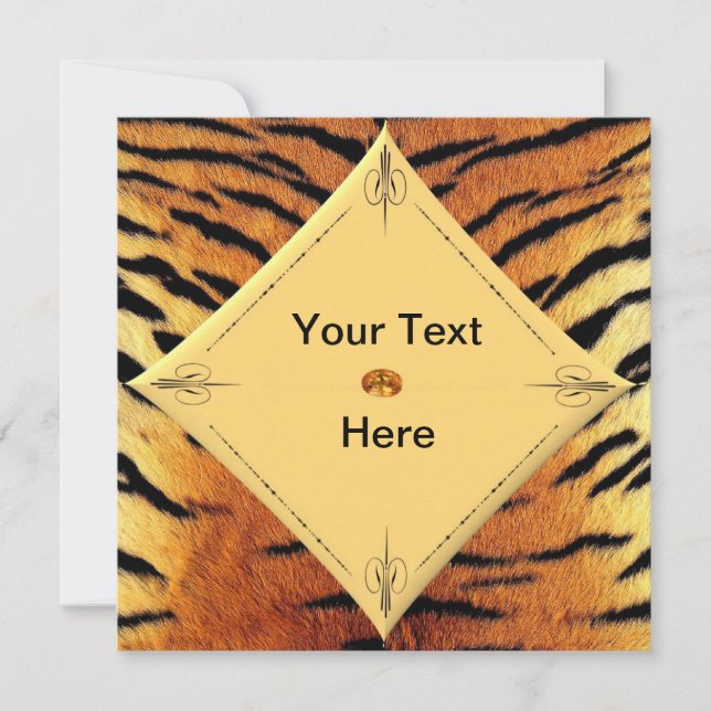 Tiger Template Invitation (Front)