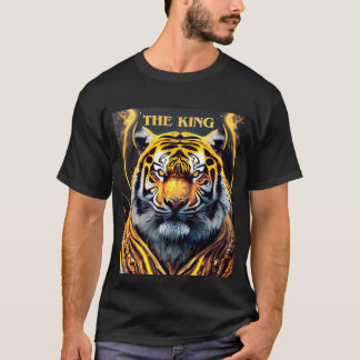 Tiger The King Golden Yellow and Black T-Shirt