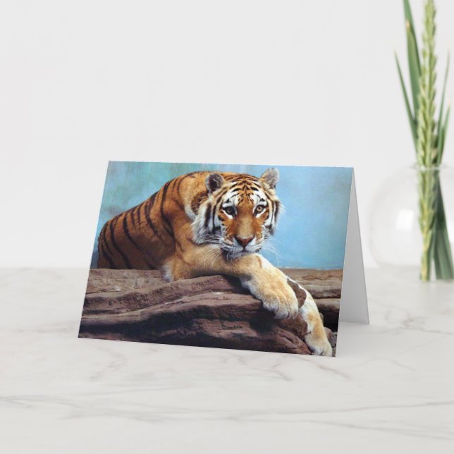 Tiger "Thinking of You" Card (Front)