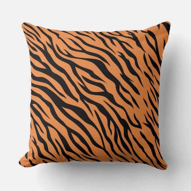 Tiger Throw Pillow 20" x 20" (Front)