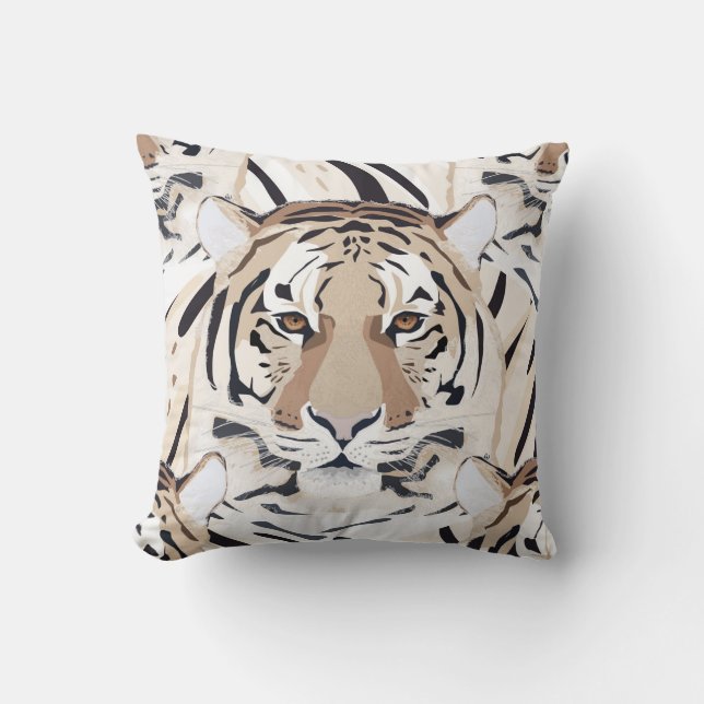 Tiger, tiger face, symbol of 2022 cushion (Front)