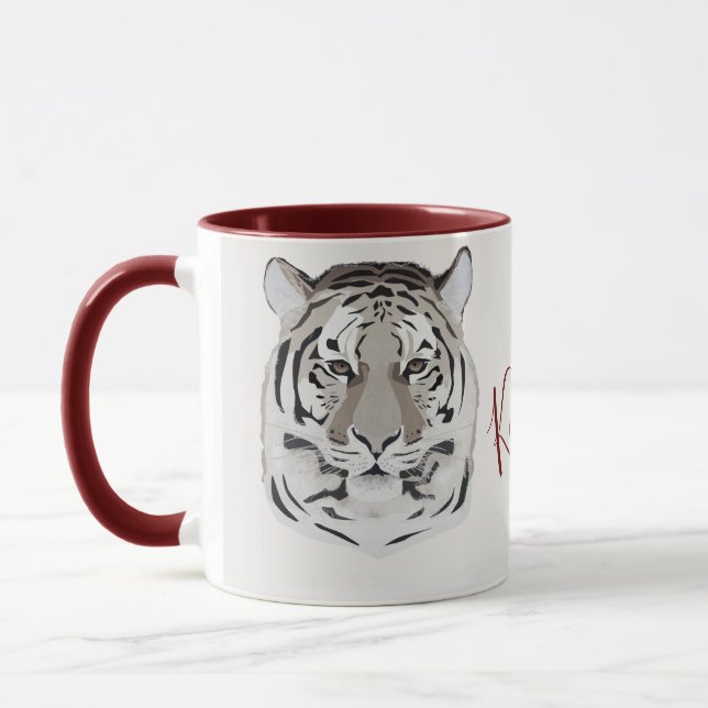 Tiger, tiger face, symbol of 2022 mug (Left)