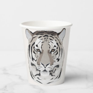 Tiger, tiger face, symbol of 2022 paper cups