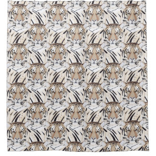 Tiger, tiger face, symbol of 2022 shower curtain