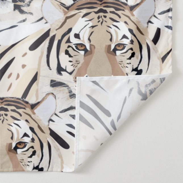 Tiger, tiger face, symbol of 2022 tapestry (Detail)