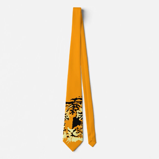 Tiger Tiger Tiger (orange!) Tie (Front)