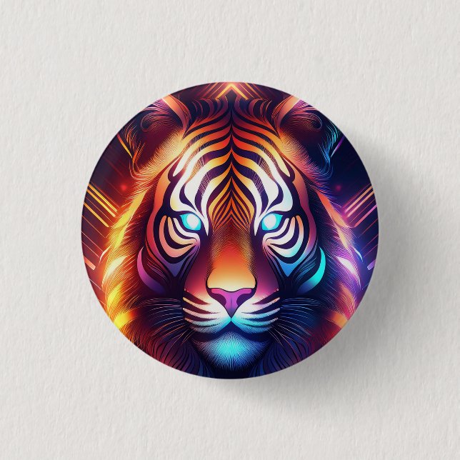Tiger Time! 3 Cm Round Badge (Front)