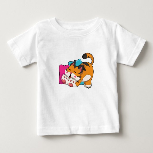 Tiger tired baby T-Shirt (Front)