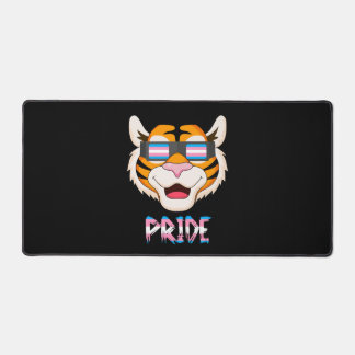 Tiger Transgender Flag Lgbt Desk Mat