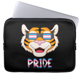 Tiger Transgender Flag Lgbt Laptop Sleeve
