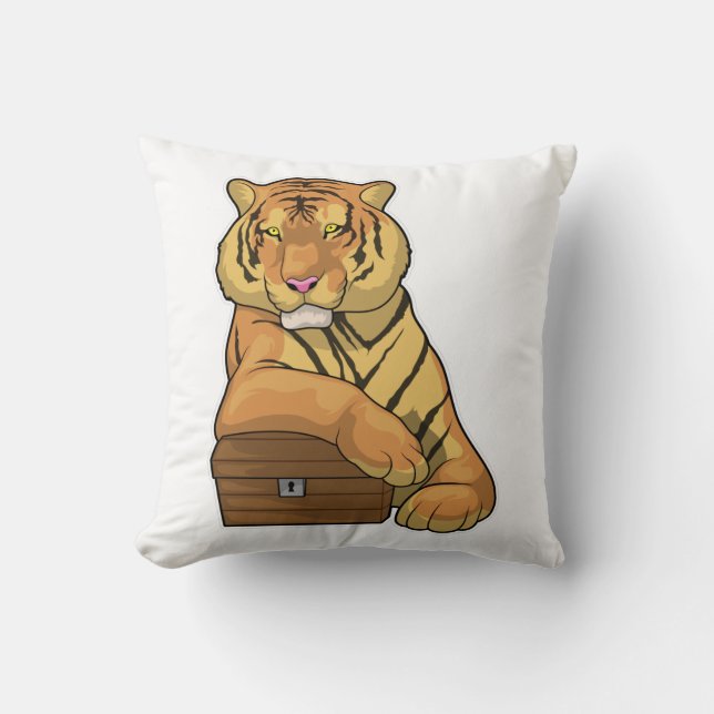Tiger Treasure chest Cushion (Front)
